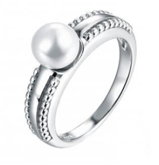 N3 Collecties Ring en argent sterling 925 avec perle naturelle Wit pour femme