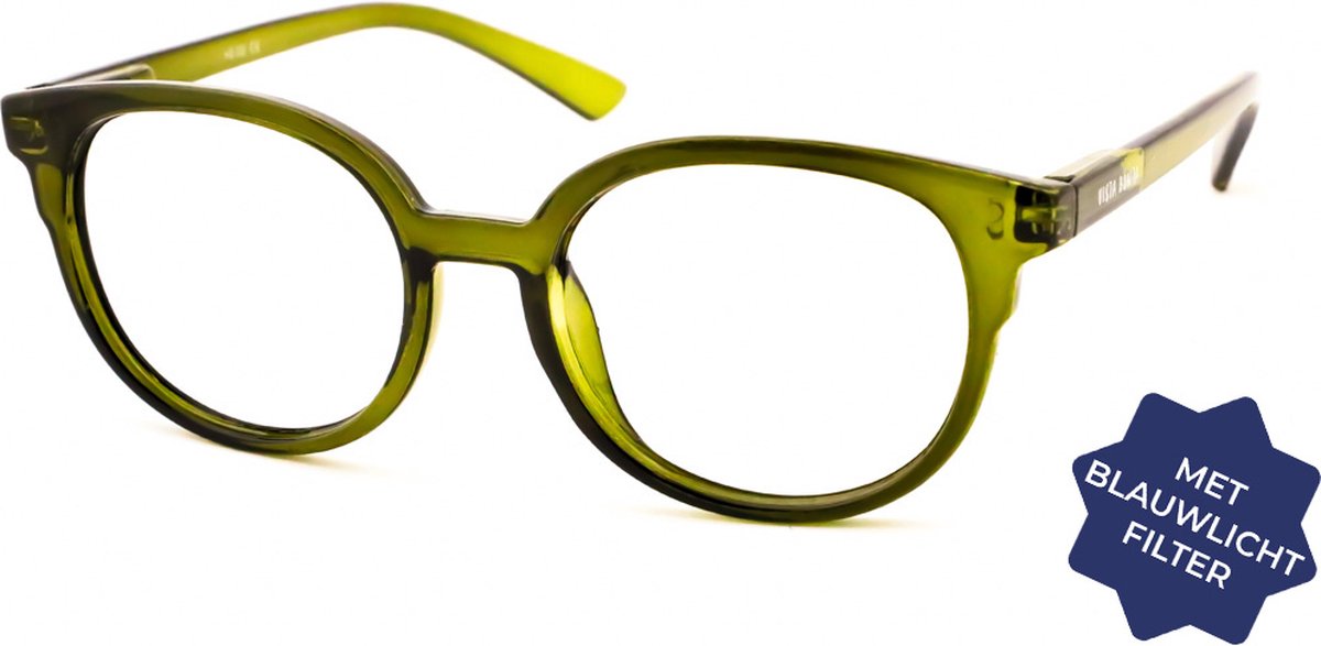 Leesbril Vista Bonita Nova Met Blauwlicht Filter-Army Green-+1.00
