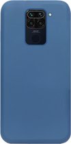 ADEL Premium Siliconen Back Cover Softcase Hoesje Geschikt voor Xiaomi Redmi Note 9 - Blauw