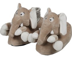Apollo - Dierensloffen - Olifant - Beige - Maat 23/24 - Kindersloffen - pantoffels kinderen
