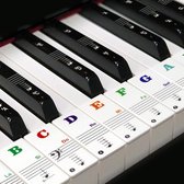 BOTC Piano stickers - Piano/Keyboard Stickers - Eenvoudig Muzieknoten Leren - 32/37/49/54/61/88 toetsen - Voor Witte en zwarte toetsen