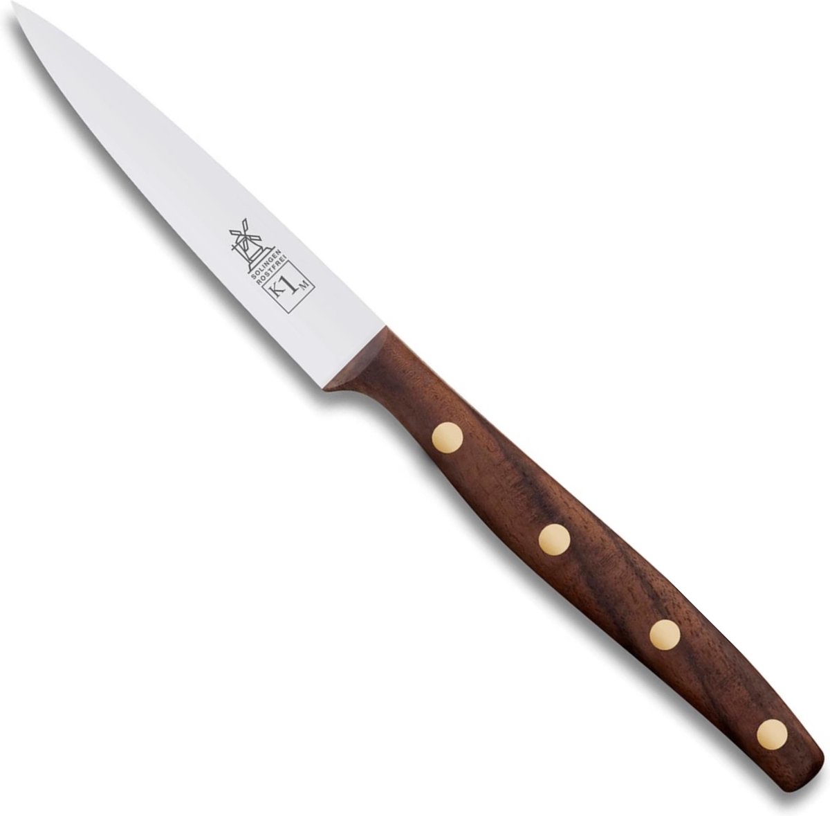 Robert Herder K1M Officemes – RVS – Middenspits – Lemmet 9 cm – Heft Walnotenhout