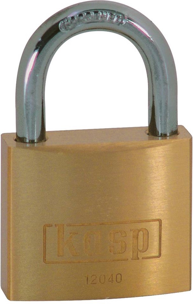 Kasp K12030A1 Hangslot 30 mm Gelijksluitend Goud-geel Sleutelslot