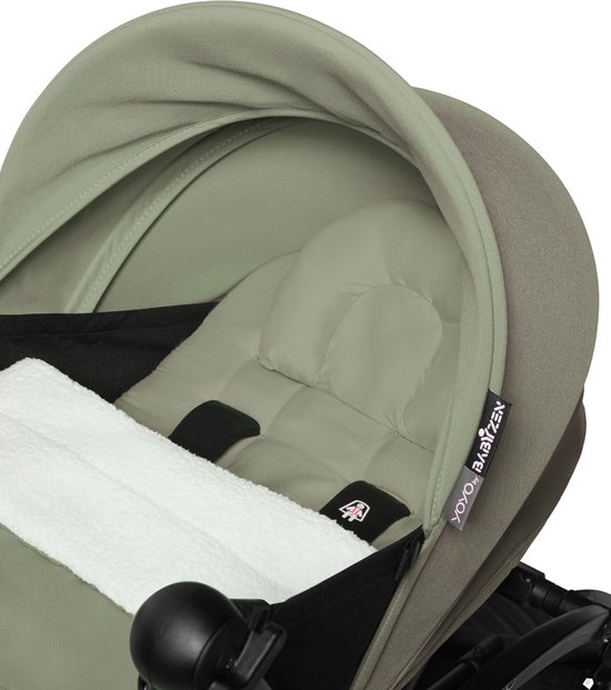 BABYZEN YOYO 0+ Newborn Pack, Olive - Dit pakket bevat een matras, zonnekap, hoofdsteun & deken - Vereist een YOYO2-frame (apart verkrijgbaar) - Babyzen