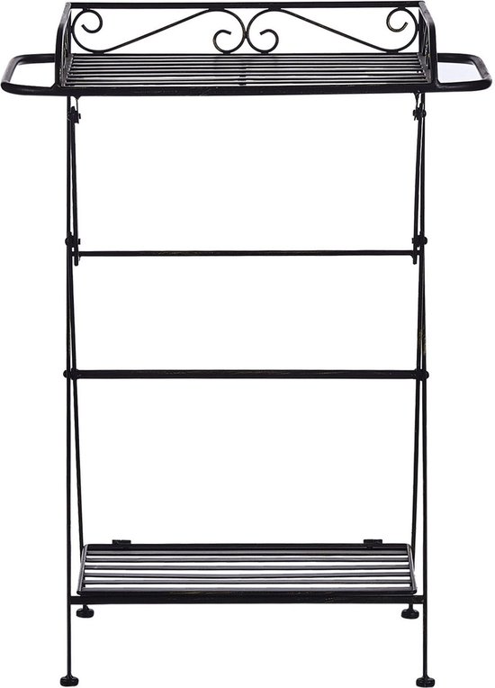 Beliani ANCUD - Table d'appoint - Zwart - Fer