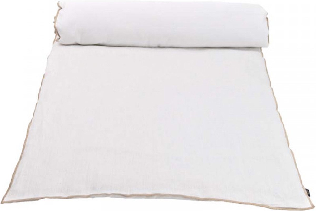 Chennai linnen sprei blanc - 85x200 cm