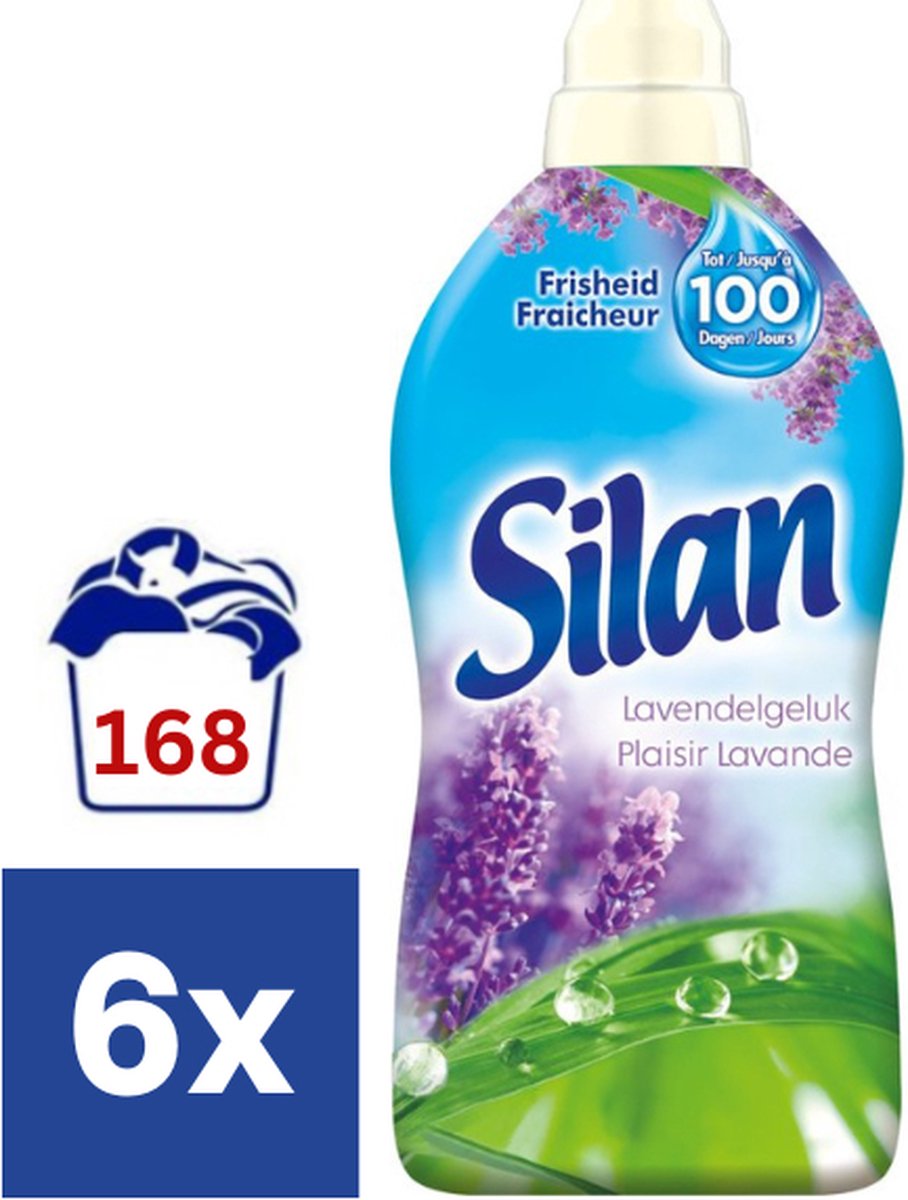 Silan Lavendel Wasverzachter - 6 X 700 ml (168 wasbeurten)