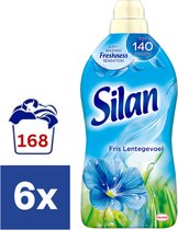 Silan Fris Spring Feeling Adoucissant - 6 x 700 ml (168 lavages)
