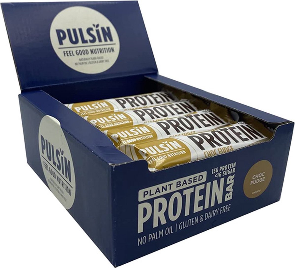 Goedkoopste Pulsin | Protein Bar | Choc Fudge | 12 Stuks | 12 x 57 gram