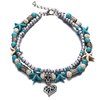 Zilver, Wit, Turquoise, Love