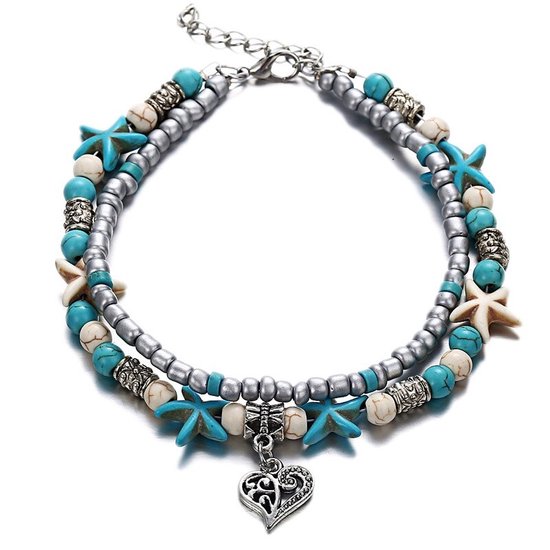 Bracelet de cheville Sorprese - plage - amour - bracelets de cheville pour femme - modèle HX - cadeau