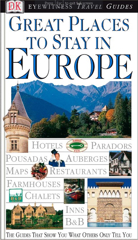 Great Places to Stay in Europe - cover