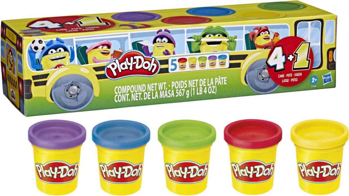 Play-Doh - Back to School 5 pack- Boetseerklei - Play-Doh