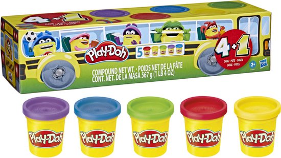 HASBRO Play-Doh Super Boite à accessoires et 8 pots de pâte à