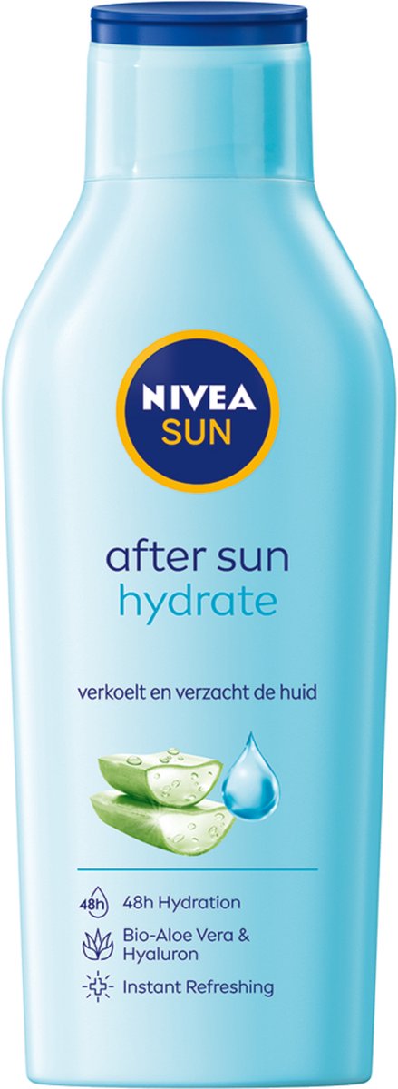 NIVEA SUN Hydraterende & Kalmerende Aftersun Lotion - Met Hyaluronzuur en Aloë Vera - 400 ml - NIVEA