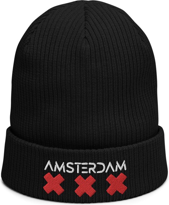 Beechfield - Muts - Beanie - Dames - Heren - Amsterdam - Zwart - 1 Maat