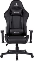 Oversteel - ULTIMET, Professional Gaming Chair, Faux Leather, 2D Armrests, Height Adjustable, 180° Reclining Backrest, Class 3 Gas Piston, Up to 120 kg, Black