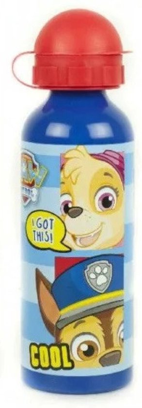 Paw Patrol - Aluminium DrinkFles - Inhoud 520 ml - Schoolfles - Waterfles Paw Patrol