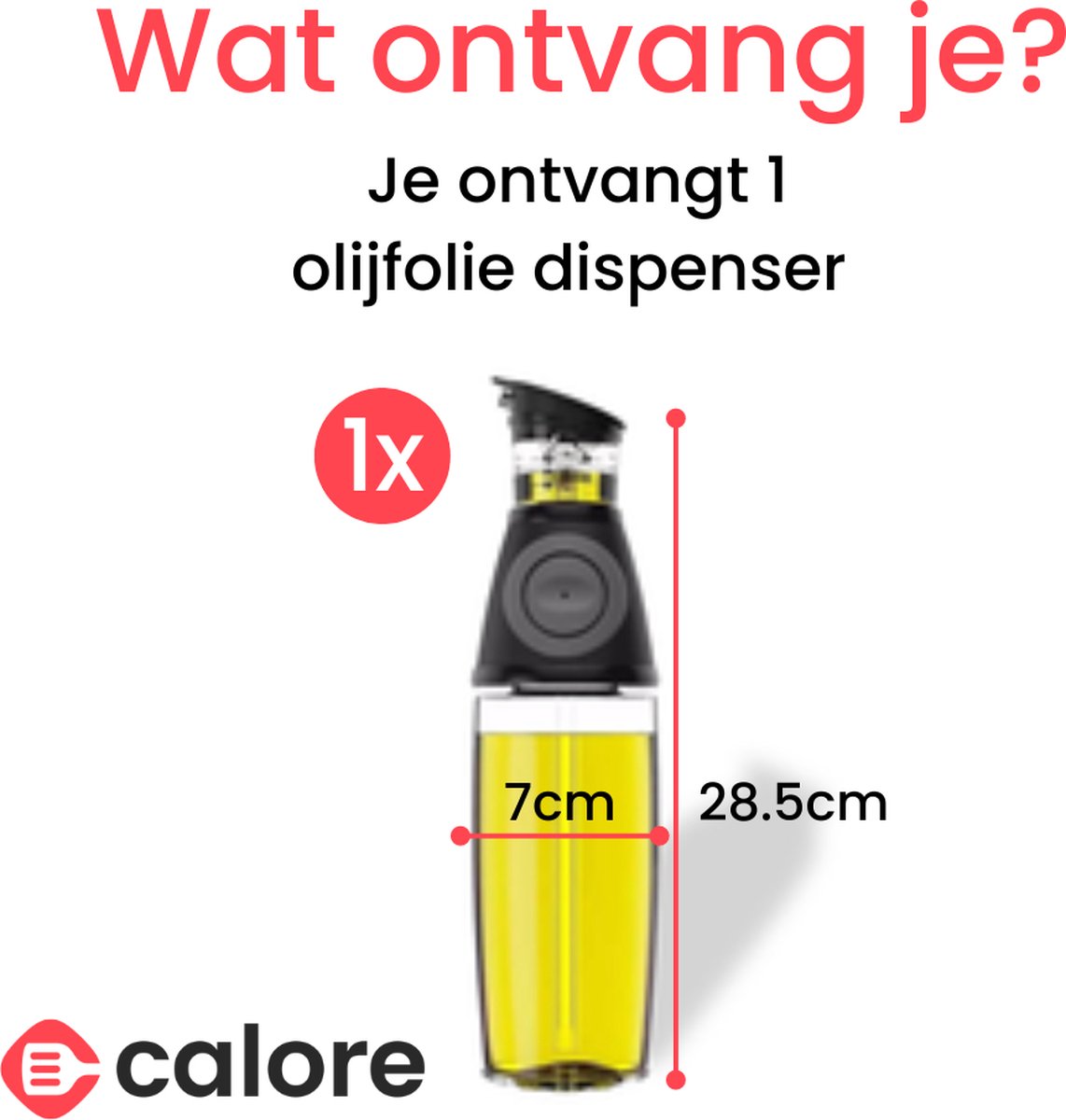 Olie En Azijn Fles Olie-azijnfles Dispenser Glazen Olijfolie Fles Lekvrije Olie Fles Transparant Met Schaalmeting 500ml Lecythus