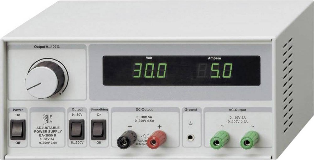 EA Elektro Automatik EA-3050B Labvoeding, regelbaar 0 - 30 V/AC 5 A 300 W Aantal uitgangen 4 x