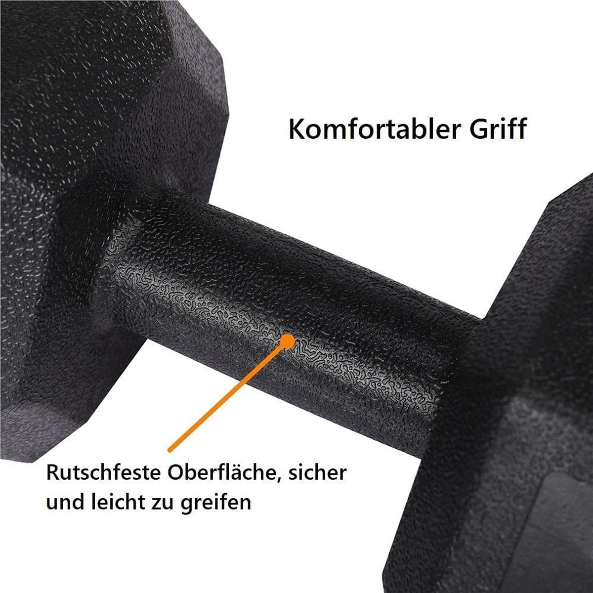 Haltères Hexagonales Wuuhoo 2,5-27,5kg - Set De 2 En Fonte Gommée Pour