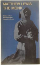 Boekhoes met de titel 'Matthew Lewis The Monk', met een afbeelding van een monnik in een habijt tegen een blauwe achtergrond.