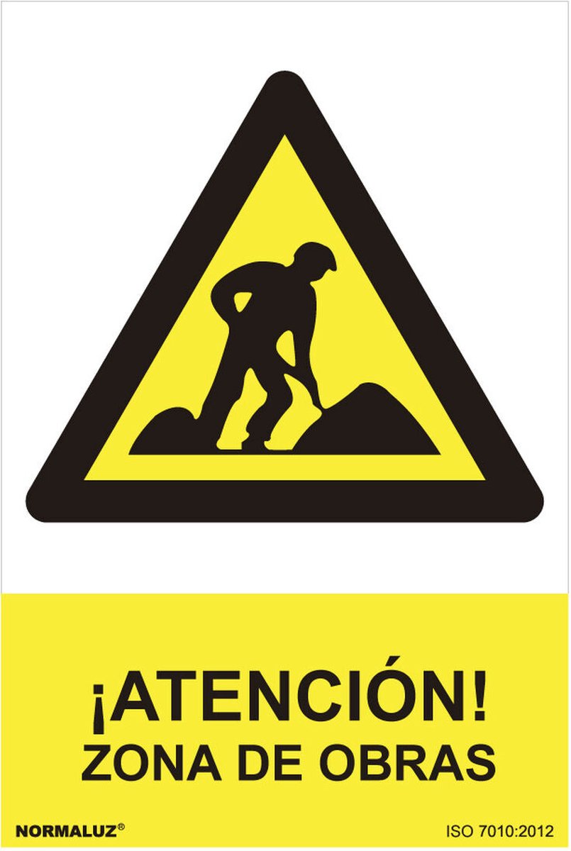 Bord Normaluz Zona de obras PVC (30 x 40 cm)