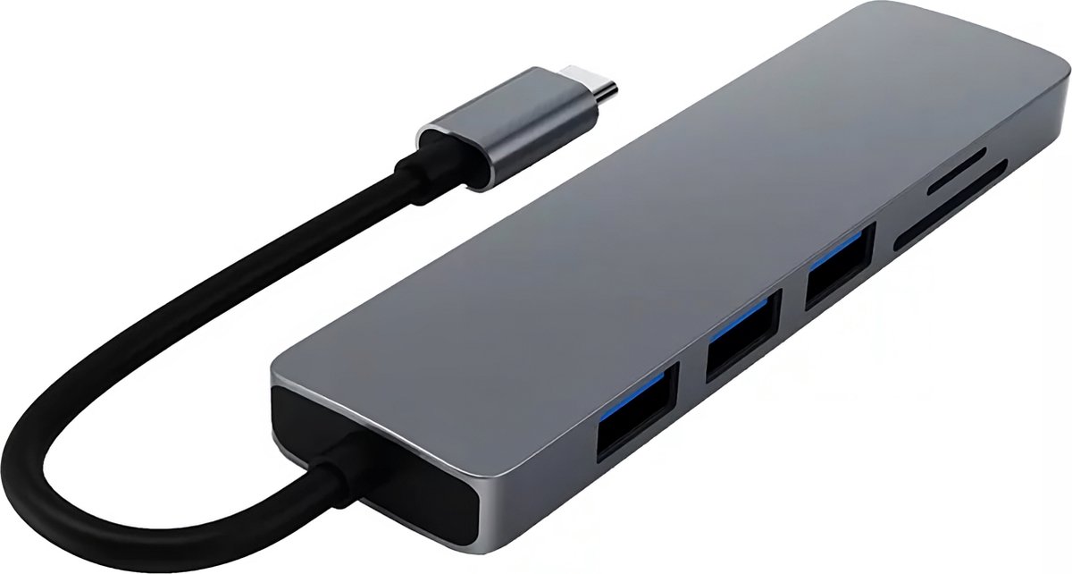 USB hub - USB C hub - USB splitter - USB 3.0 - 6 in 1 - Laptop - USB C