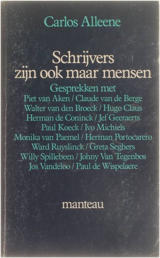 9789022310540 - Schrijvers zijn ook maar mensen