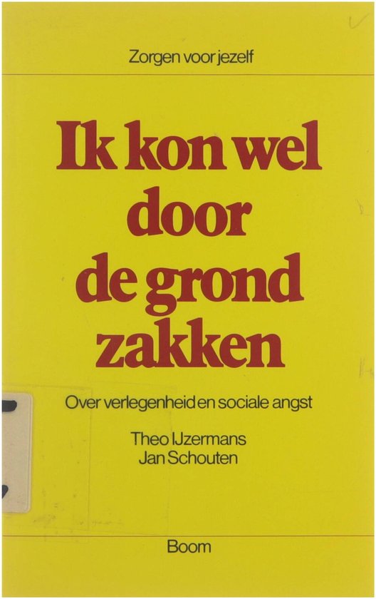 Cover van het boek 'Ik kon wel door de grond zakken' van Theo IJzermans en Jan Schouten