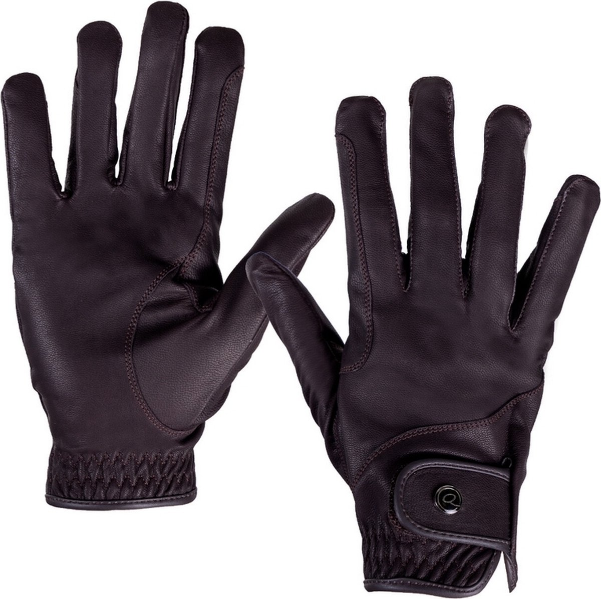 QHP Rijhandschoen Leather Pro - maat L - black
