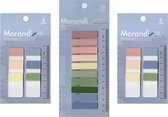 Index tabs - 320 stuks - inclusief liniaal - 26 kleuren - sticky notes