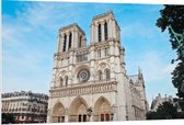 WallClassics - PVC Schuimplaat - Notre-Dame Kathedraal - Parijs - 120x80 cm Foto op PVC Schuimplaat (Met Ophangsysteem)