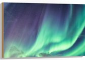 Hout - Helder Noorderlicht - 90x60 cm - 9 mm dik - Foto op Hout (Met Ophangsysteem)
