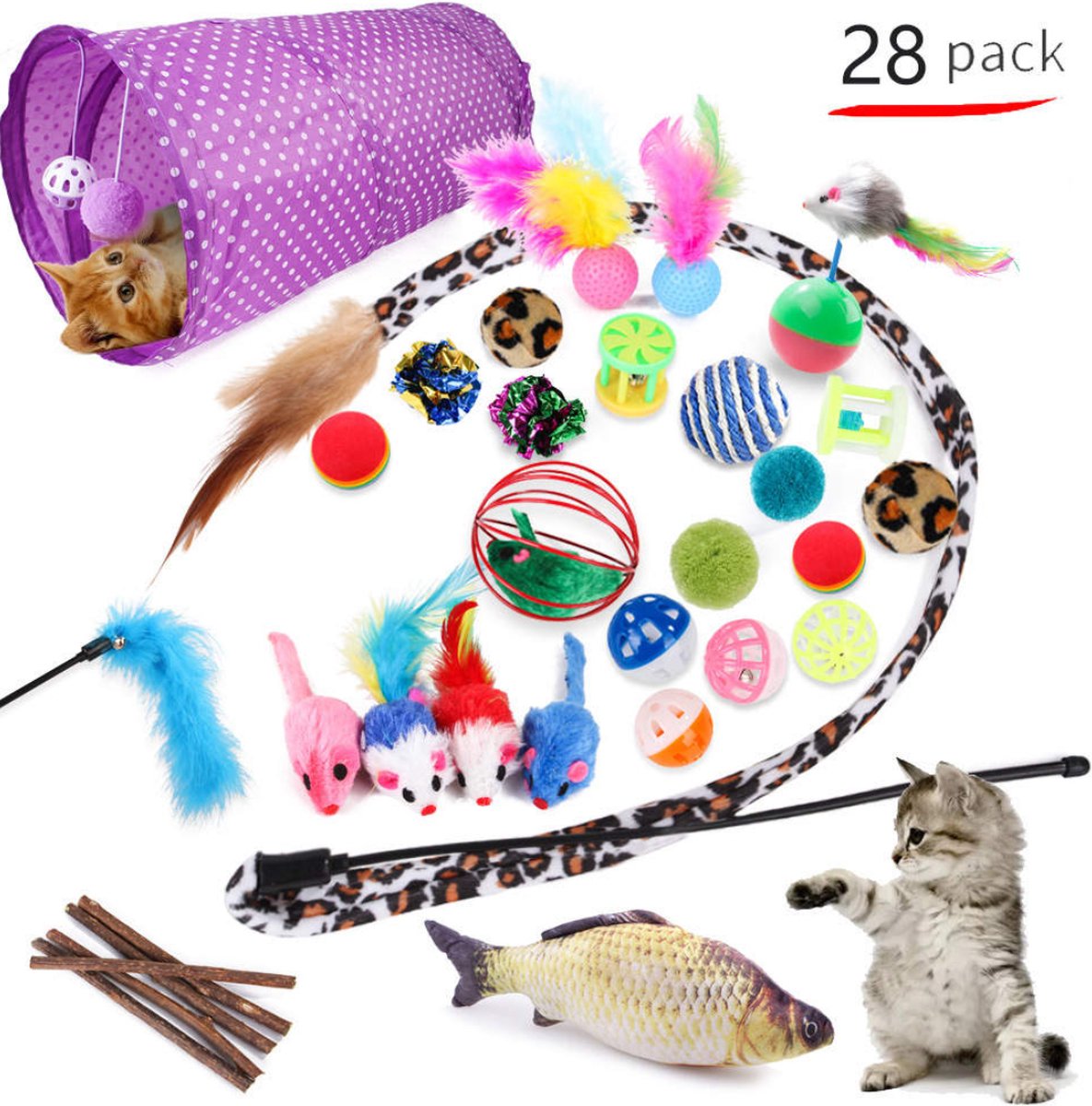 Kattenspeelgoed Kattenspeelgoed Set XL Intelligentiespeelgoed - afbeelding 3