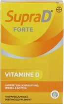 Supra D Forte met 20 mcg vitamine D - voor ondersteuning van de weerstand - 100 parelcapsules
