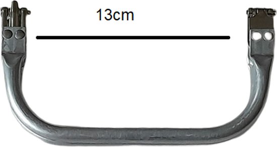 Metalen frame/sluiting voor tas- Zilver- 13x8 cm - haken - macramé - breien - DIY tas