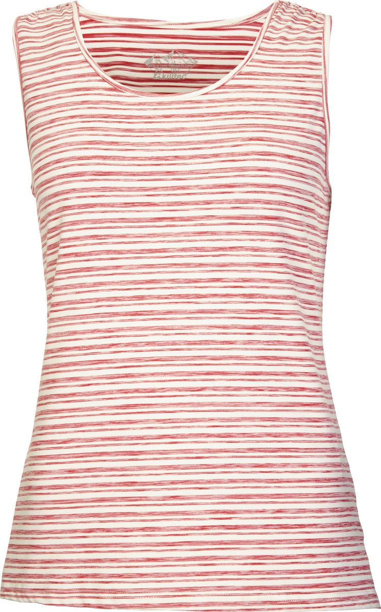 Killtec dames top - singlet dames - roze streep mouwloos - 39122 - maat 44