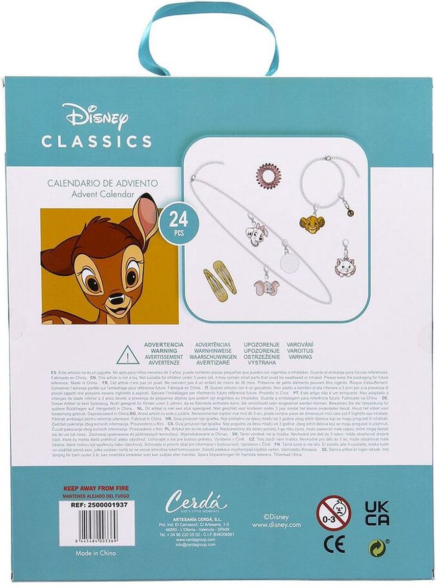 Calendrier de l'Avent Disney Multicomposition 25 x 30 x 2,4 cm 24 pcs