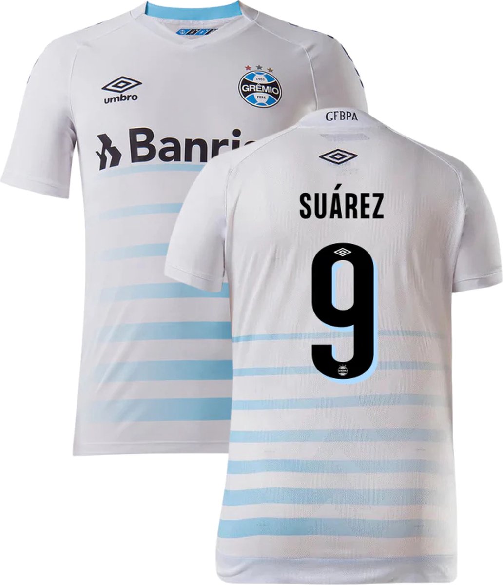 Suárez Shirt - Voetbalshirt Suárez - Luis Suárez - Officiële Bedrukking Suárez 9 - Globalsoccershop - Grêmio Shirt - Voetbalshirt Grêmio - Uitshirt 2022 - Maat XL - Braziliaans Voetbalshirt - Unieke Voetbalshirts - Voetbal