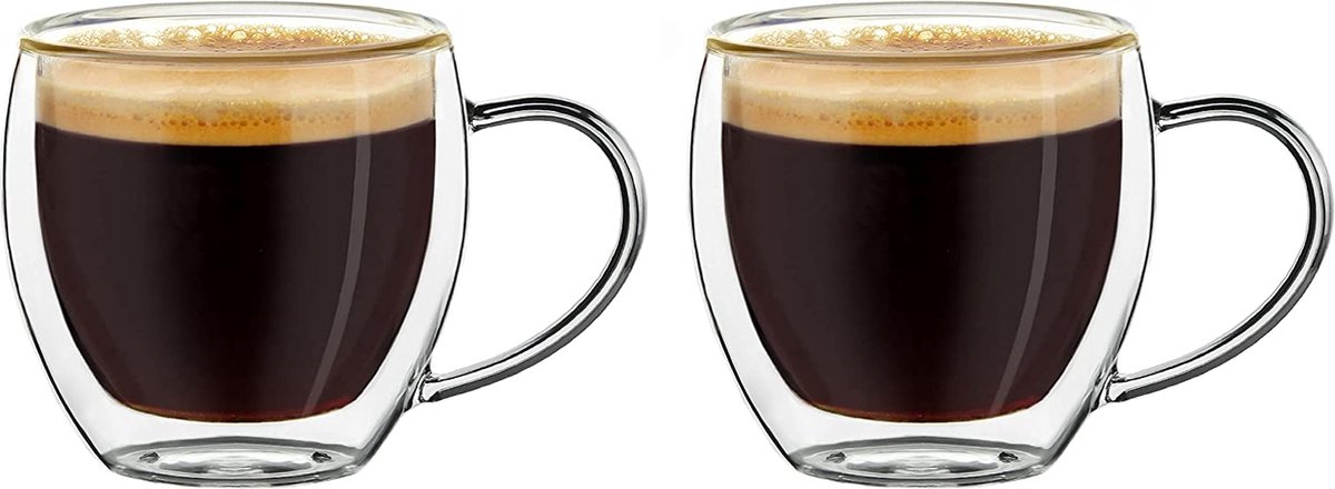 Creano Espresso, à double paroi, avec poignée, verre thermique