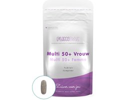 Flinndal Multi 50+ Tabletten - Multivitamine Voor Behoud van Vitaliteit - Voor Vrouwen van 50 tot 70 Jaar - 90 Tabletten