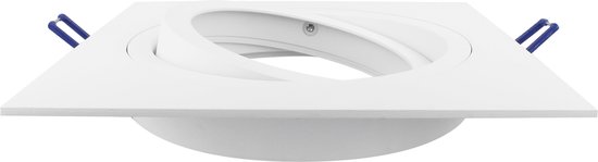 Venezia - Inbouwspot Wit Vierkant - Kantelbaar - Voor AR111 lampen - 1 Lichtpunt - 180x180mm