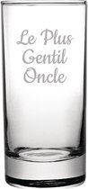Longdrinkglas gegraveerd - 28,5cl - Le Plus Gentil Oncle