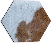 WallClassics - Dibond Hexagone - Peau de vache - Photo 30 x 26,1 cm sur hexagone (avec système de suspension)
