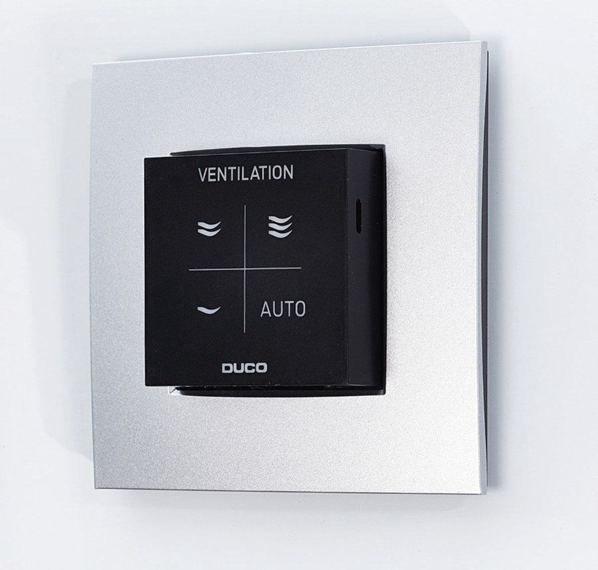 Duco vocht ruimtesensor met bediening zwart - bedraad - 0000-4605