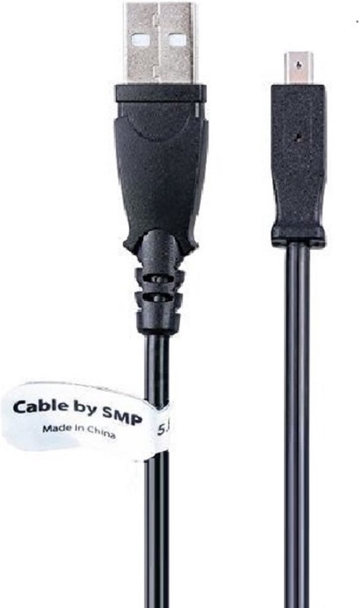 2,0 m USB kabel AV / datakabel met ontstoringsfilter. Oplaadkabel (check functie) geschikt voor o.a. Kodak Easyshare CD50, CD80, CD82, CD90, CD93, CD703, CD913, CD1013, CW330, MD41, MD81, MD853, MD863, M1063, MD1063