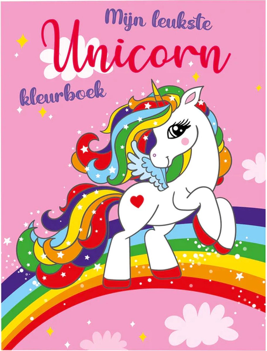 Cuberdon Kleuren voor meisjes mijn leukste unicorn kleurboek 48 pagina's met eenhoorn (paard pony) kleurplaten (creatief schoencadeau Sint voor kinderen!)