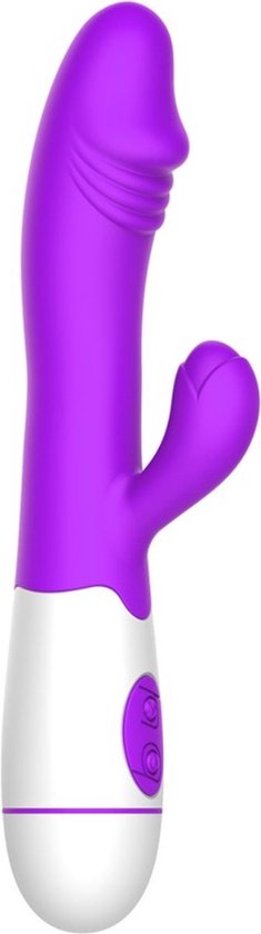 Vibromasseur Lapin Double Stimulation - Point G Et Clitoris - Violet - Etudevis