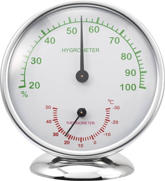 Foto: Renkforce 6510 alu thermo en hygrometer aluminium